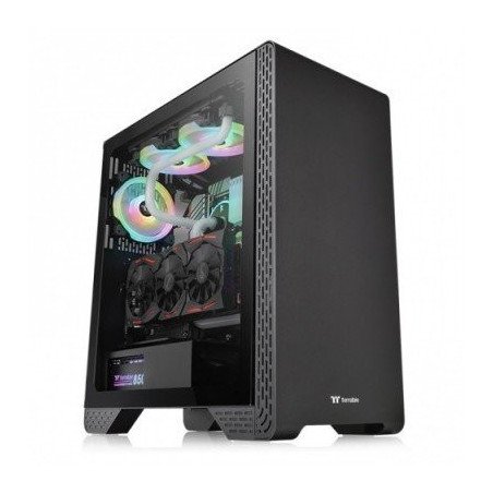 Gabinete ThermalTake S300 negro media torre mini ITX, micro ATX, ATX c