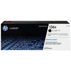 Cartucho de tóner original HP LaserJet 136X de alto rendimiento, negro
