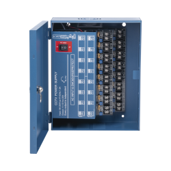 Fuente de poder profesional HEAVY DUTY de 11-15 Vcd @ 20 Amp, para 16 cámaras, entrada de 90 - 264 VCA, 47~63Hz.