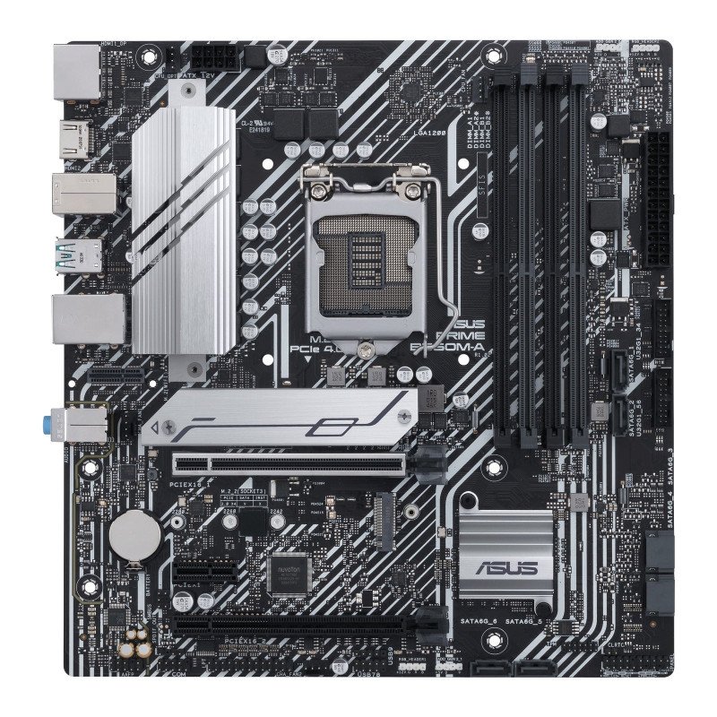 Tarjeta madre Asus PRIME B560M-A Intel S-1200 11a gen, 4x DDR4 2666, DP, 2X HDMI, m.2, micro ATX, gama media, RGB Tarjeta madre Asus PRIME B560M-A Intel S-1200 11a gen, 4x DDR4 2666, DP, 2X HDMI, m.2, micro ATX, gama media, RGB