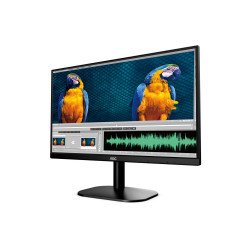 Monitor LED VA AOC 24" negro, HDMI y VGA, resolución 1920 x 1080, contraste 20,000,0001, brillo 250 cd/m2, flickerfree