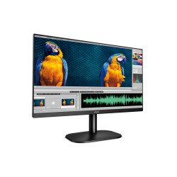 Monitor LED VA AOC 24" negro, HDMI y VGA, resolución 1920 x 1080, contraste 20,000,0001, brillo 250 cd/m2, flickerfree