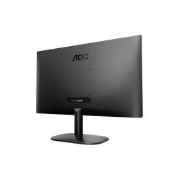 Monitor LED VA AOC 24" negro, HDMI y VGA, resolución 1920 x 1080, contraste 20,000,0001, brillo 250 cd/m2, flickerfree