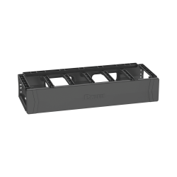 Organizador de cables horizontal patchrunner, sencillo (solo frontal), para rack de 19in, 2ur