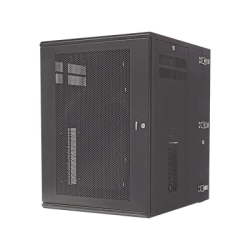 Gabinete panzone de montaje en pared, de 19in, puerta ventilada, 18 ur