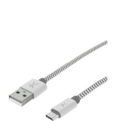 Cable USB tipo A tipo C PERFECT CHOICE PC-101673 - USB A, 1 m, Plata