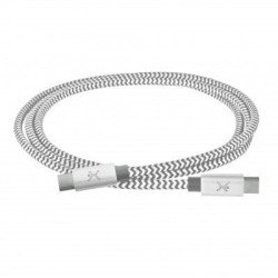 Cable USB Tipo C a USB Tipo C PERFECT CHOICE PC-101697 - 1 m, Plata
