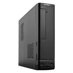 Gabinete vertical Acteck Atom color negro