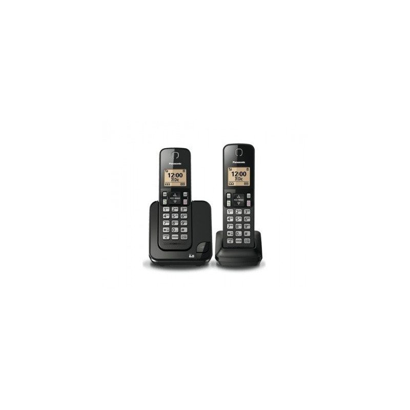 Teléfono unilineal inalámbrico Panasonic KX-TGC352MEB - negro, LCD