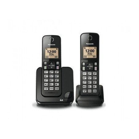 Teléfono unilineal inalámbrico Panasonic KX-TGC352MEB - negro, LCD