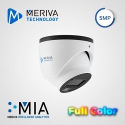 Cam IP domo Meriva Technology mtd-fc500fa, 5mp, serie full color, h.265, 2.8mm, 30m LED luz blanca, slot micro SD hasta 256gb, m