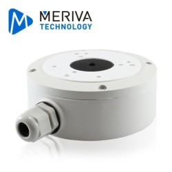 Caja de conexiones - junction box Meriva technology mva-jb0301 para cámaras montaje en pared o en techo. Compatible con cámaras