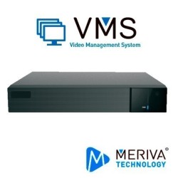 Mvms 4ch Meriva Technology mvms-1104 graba 6mp, decodifica, centraliza NVR-DVR-IPC, 1 HDMI + 1 VGA simultaneas, analítica mia, s
