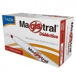 Marcador Magistral Azor 8350RO paquete de 12 piezas, rojo