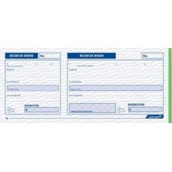 Block recibos de dinero 50 hojas