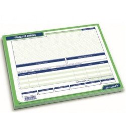 Block póliza Cheque ½ tamaño carta 25j 50 hojas