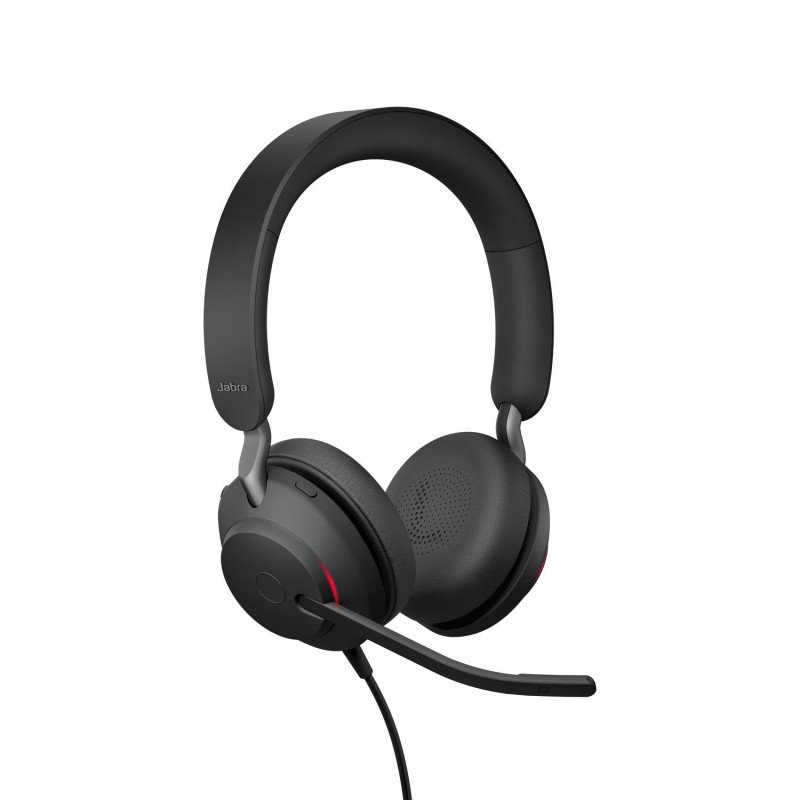 Jabra Evolve 2 40, Auricular stereo versión UC con aislamiento de ruido, conexión USB-A y indicador de ocupado (Busylight)