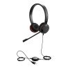 Jabra Evolve 30 Duo con conexión USB / 3.5 mm, micrófono con cancelación de ruido, cable con botones e indicadores LED