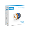 Bobina de 100 m de cable UTP cat5e, 100% cobre, color blanco, cubierta retardante de flama con certificación ANSI, UL cm, ideal