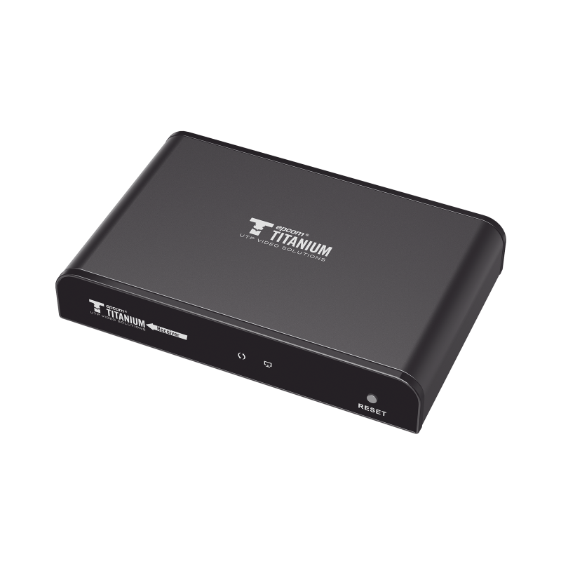 Receptor para uso en kit tt383pro hasta 120 metros, Cat. 5e/6, control