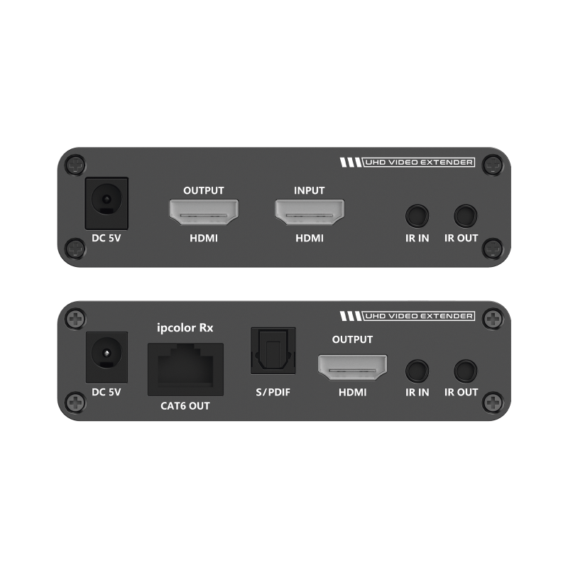 Kit extensor, por cable UTP hasta 70 metros, 4k, con IR bidireccional,
