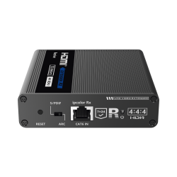 Receptor HD HDMI 4k@60hz con IR, distancia de 70 metros, conexión en c