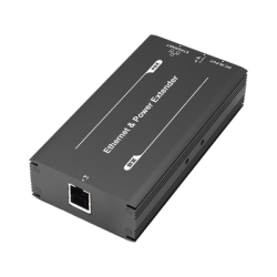 Transmisor extensor PoE, de 1 puerto, para transmisión de video y alim