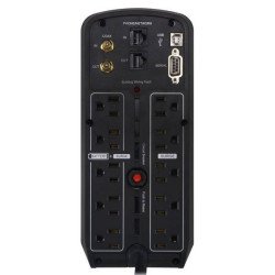No break, UPS con regulador Cyberpower LCD inteligente onda senoidal pura PFC torre 1000 va 600 watts 3 años de garantía en pila