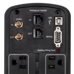 No break, UPS con regulador Cyberpower LCD inteligente onda senoidal pura PFC torre 1000 va 600 watts 3 años de garantía en pila