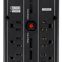 No break, UPS con regulador Cyberpower LCD inteligente onda senoidal pura PFC torre 1000 va 600 watts 3 años de garantía en pila