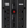 No break, UPS con regulador Cyberpower LCD inteligente onda senoidal pura PFC torre 1000 va 600 watts 3 años de garantía en pila