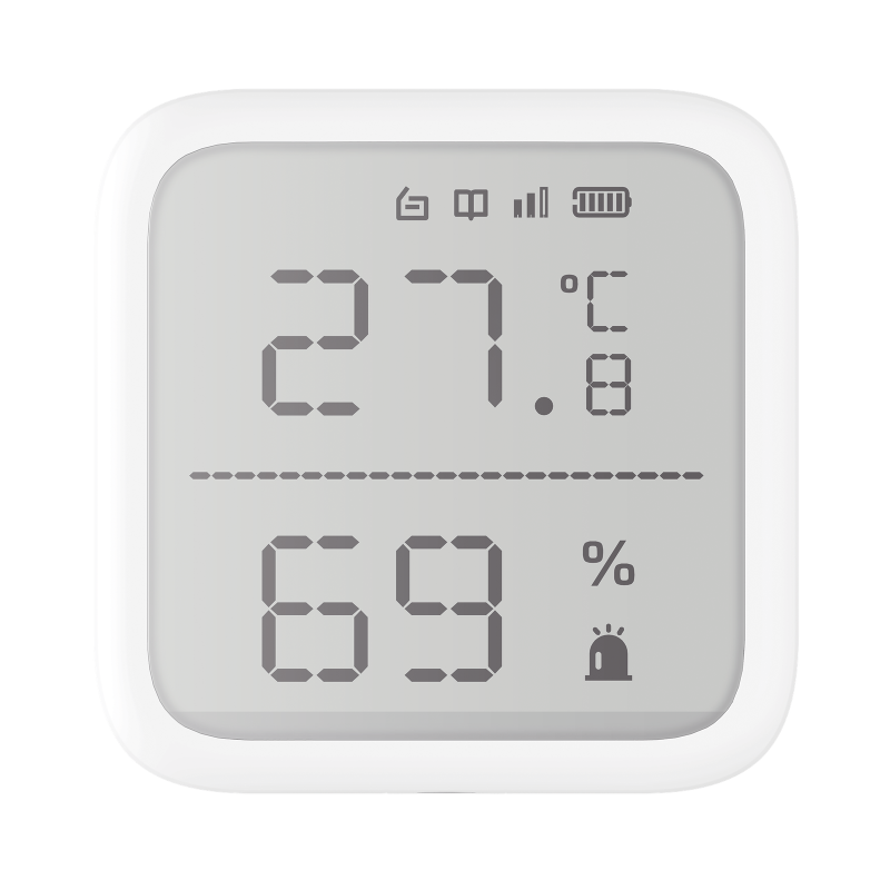 detector de temperatura y detector de humedad inalámbrico, 2.7" de tamaño, uso en interior