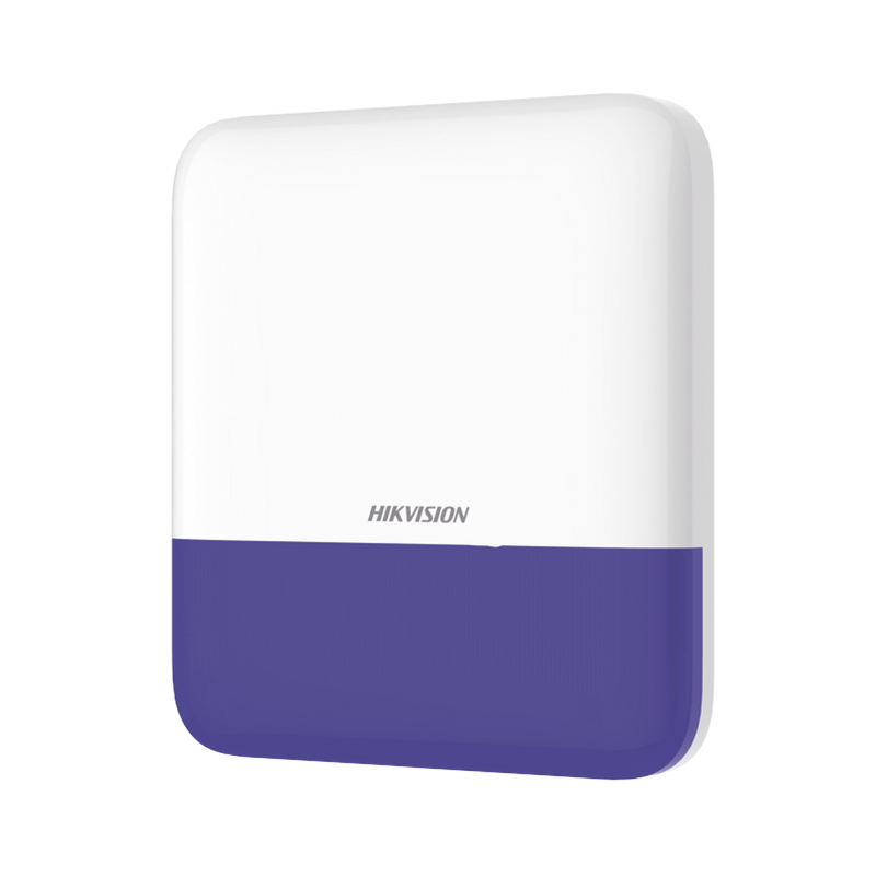 sirena inalámbrica con estrobo azul para exterior IP65, 110 db