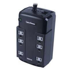 No break Cyberpower 350va CP SLG UPS 6contactos tel USB 3años