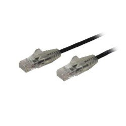 Cable de 30cm de red ethernet Cat 6 delgado sin enganches - cable de red snagless - negro - startech.com mod. N6pat1bks