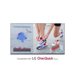 Pantalla publicitaria digital LG con panel IPS UHD de 55", 400 NITS de brillo para uso 16/7 con plataforma de señalizació