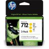 Cartucho HP 712 - Amarillo, paquete de 3 (29 ml)