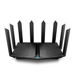 Router TP-Link AX6600 - Negro, Wi-Fi 6 (802.11ax), Tribanda (2,4 GHz/5 GHz/5 GHz), Ethernet, 4G