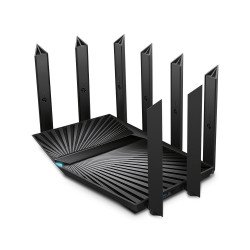 Router TP-Link AX6600 - Negro, Wi-Fi 6 (802.11ax), Tribanda (2,4 GHz/5 GHz/5 GHz), Ethernet, 4G