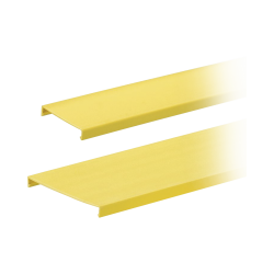 Tapa para canaleta ranurada, de 4 in de ancho, 1828.8 mm de largo, color amarillo