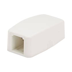 Caja de montaje en superficie, para 1 módulo mini-com, color blanco mate