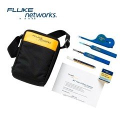 Kit de limpieza para fibra óptica Fluke networks NFC-kit-case-e limpiador 1.25 y 2.5 mm mpo lápiz disolvente cubo de limpieza es