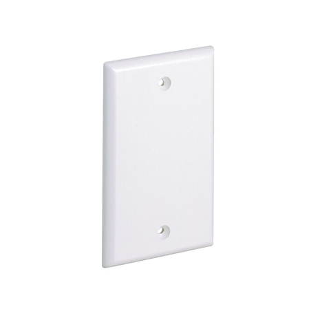 Placa de pared ciega universal, material ABS, color blanco mate