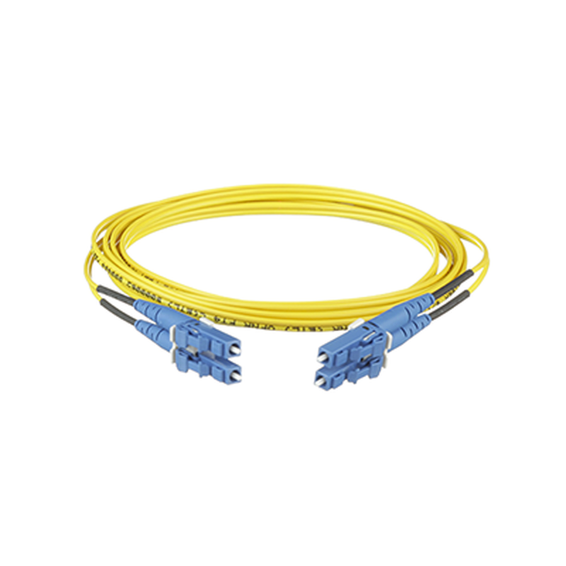 Jumper de fibra óptica monomodo 9/125 OS2, LC-LC dúplex, OFNR (riser), color amarillo, 5 metros Jumper de fibra óptica monomodo 9/125 OS2, LC-LC dúplex, OFNR (riser), color amarillo, 5 metros