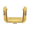 Unión recta "cople", para canaleta fiberrunner 4x4, color amarillo Unión recta "cople", para canaleta fiberrunner 4x4, color amarillo