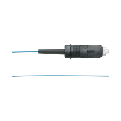 Pigtail de fibra óptica SC simplex, multimodo OM3 50/125, 900um, color aqua, 1 metro