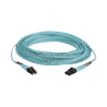 Jumper de fibra óptica multimodo 50/125 OM3, LC-LC dúplex, OFNR (riser), color aqua, 15 metros Jumper de fibra óptica multimodo 50/125 OM3, LC-LC dúplex, OFNR (riser), color aqua, 15 metros