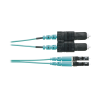 Jumper de fibra óptica multimodo 50/125 OM3, LC-SC dúplex, OFNR (riser), color aqua, 3 metros Jumper de fibra óptica multimodo 50/125 OM3, LC-SC dúplex, OFNR (riser), color aqua, 3 metros