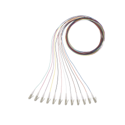 Kit de 12 pigtails con conector lc, multimodo 50/125 OM4, 900um, de 1 metro
