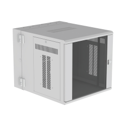 Gabinete Panzone de montaje en pared, de 19in, puerta con ventana de s